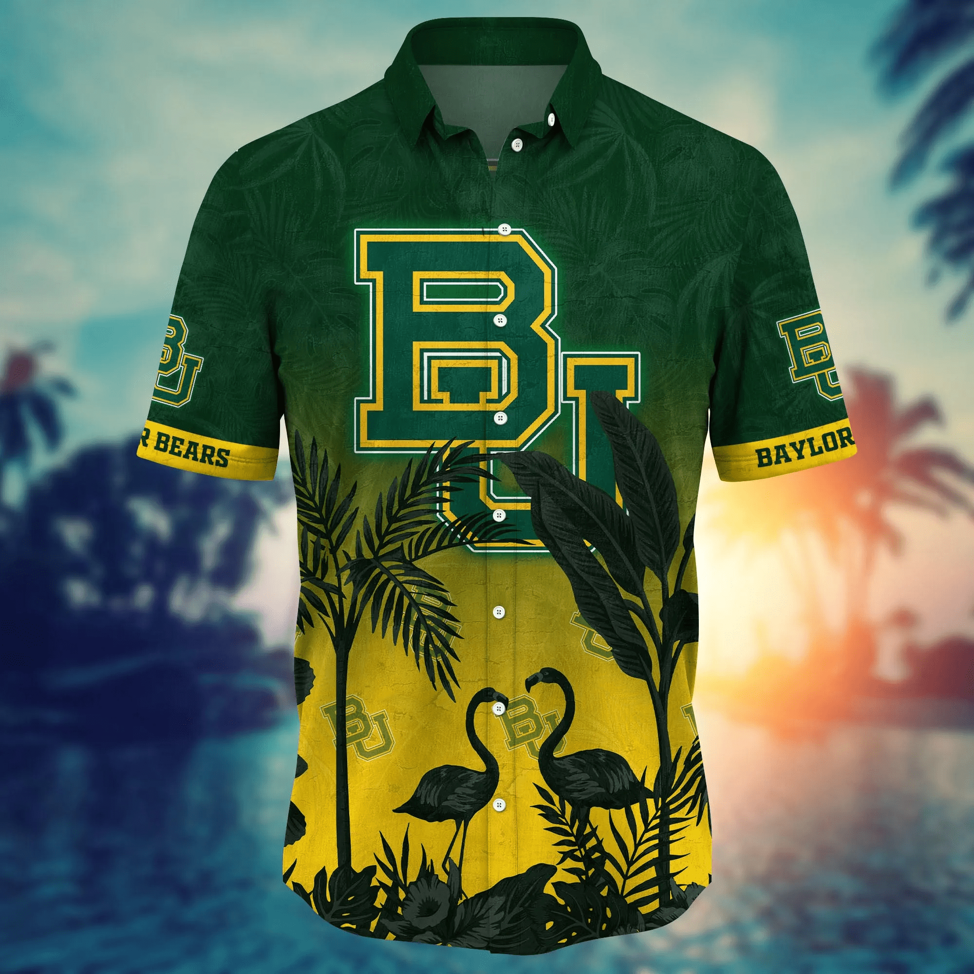 Baylor Bears NCAA Hawaiian Shirt Sea Breezetime Qualifying Match Shirts