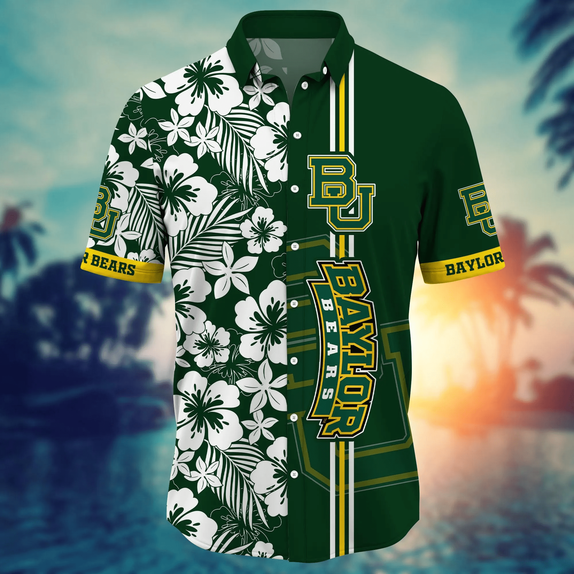 Baylor Bears NCAA Hawaiian Shirt Sea Breezetime Soccer Showdown Shirts