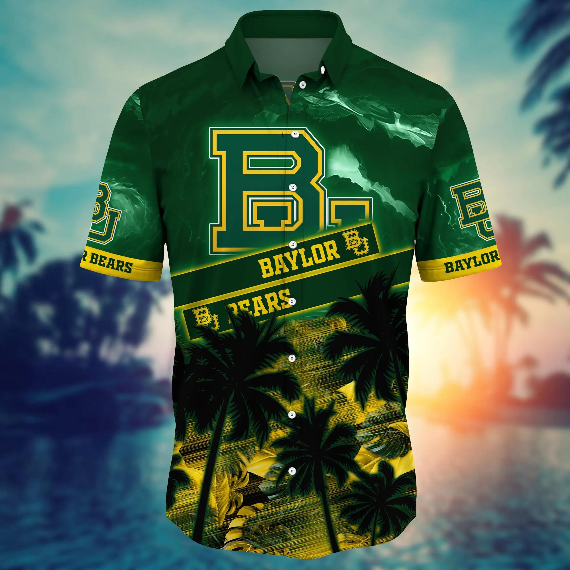 Baylor Bears NCAA Hawaiian Shirt Seaside Aloha Shirt