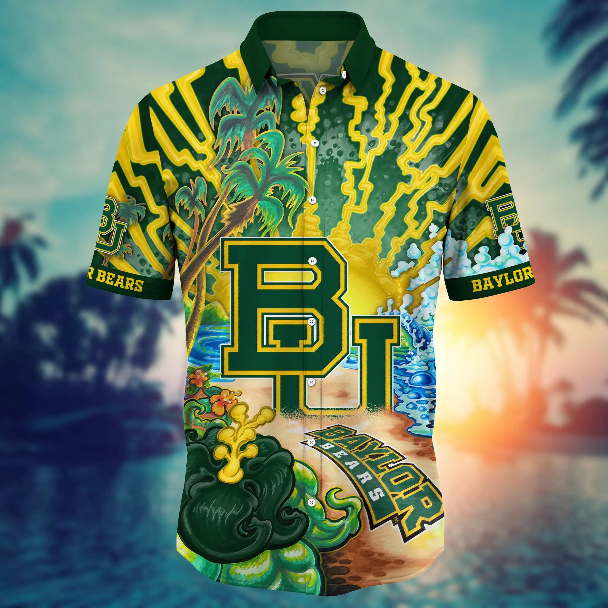 Baylor Bears NCAA Hawaiian Shirt Sprinklerstime Aloha Shirt