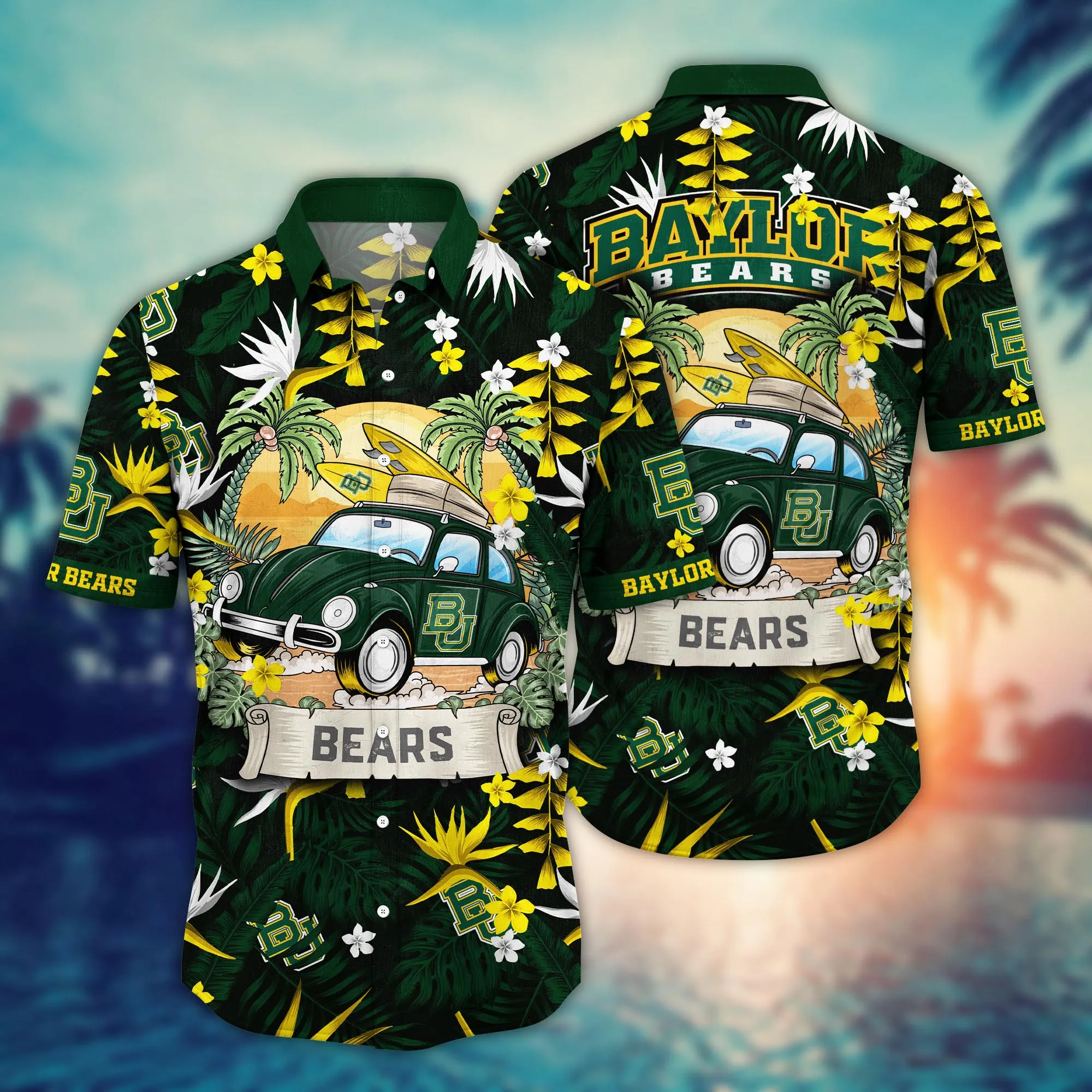 Baylor Bears NCAA Hawaiian Shirt Sunglassestime Aloha Shirt Baylor Bears NCAA Hawaiian Shirt Sunglassestime Aloha Shirt