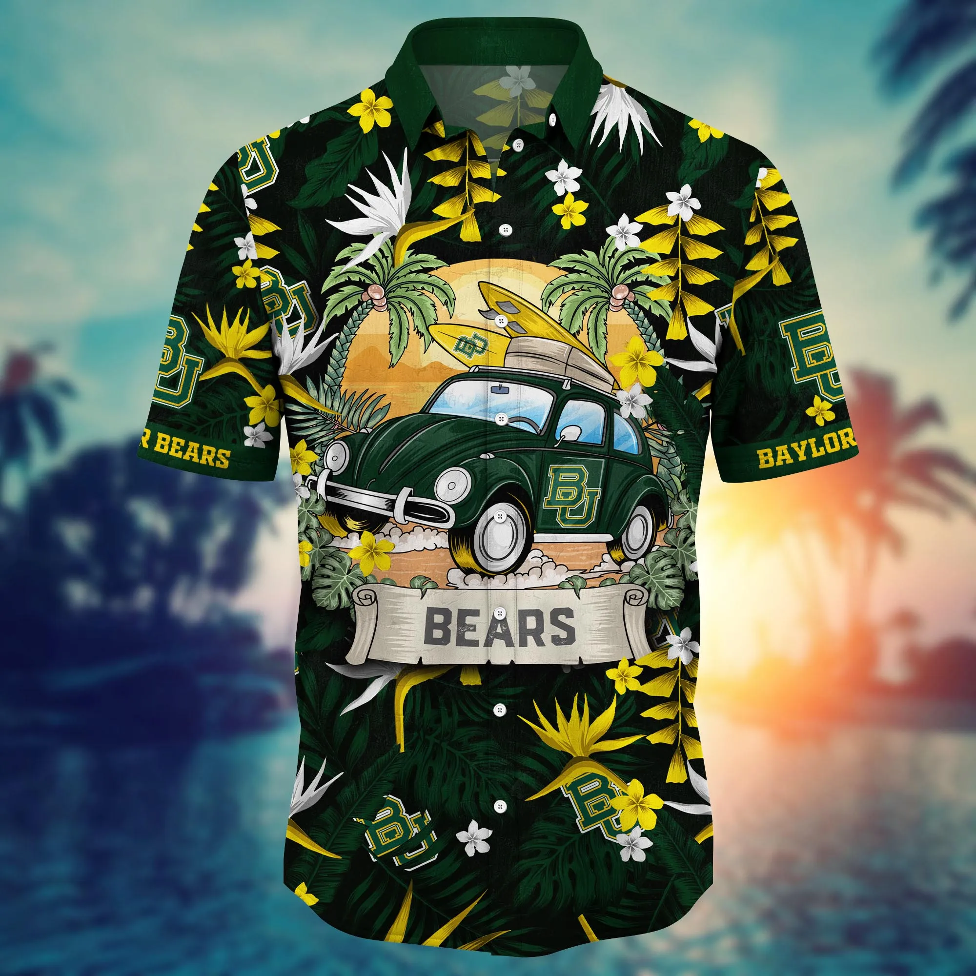Baylor Bears NCAA Hawaiian Shirt Sunglassestime Aloha Shirt