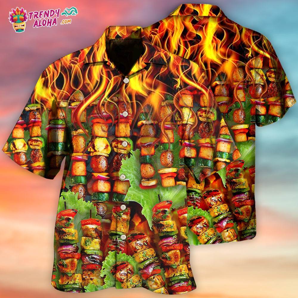 Bbq Fire So So Hot Fire Hawaiian Shirt – Trendy Aloha