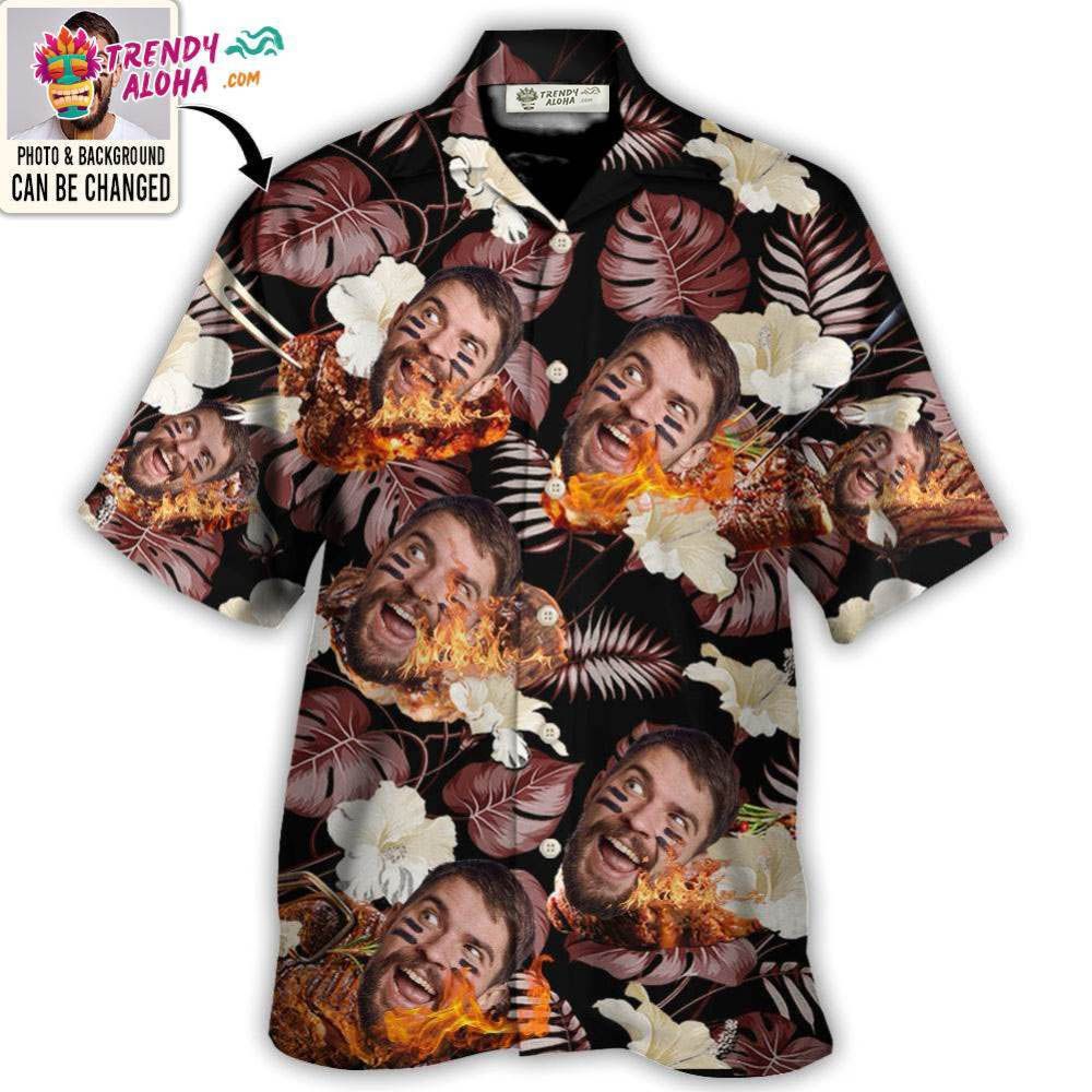 Bbq You Want Tropical Style Custom Photo – Hawaiian Shirt – Personalized Photo Gifts Hawaiian Shirt – Trendy Aloha Bbq You Want Tropical Style Custom Photo – Hawaiian Shirt – Personalized Photo Gifts Hawaiian Shirt – Trendy Aloha