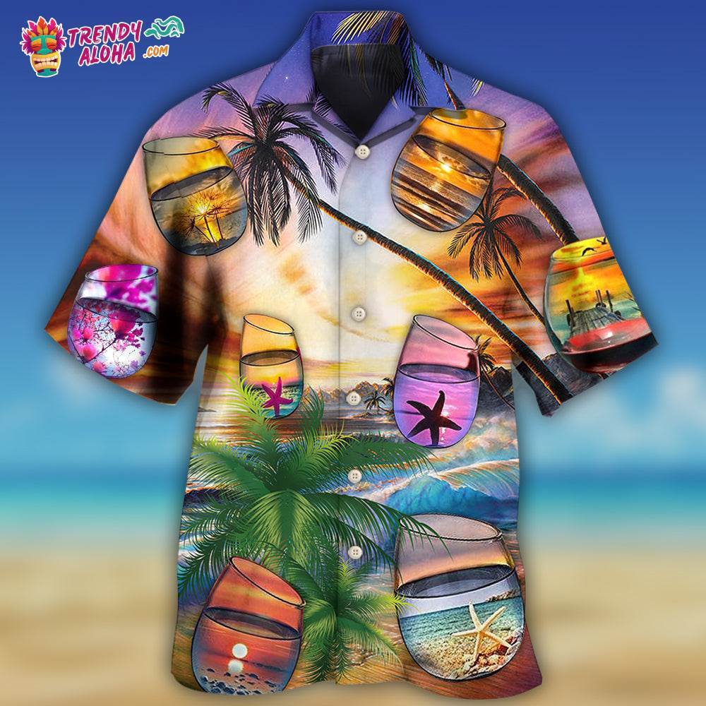 Beach Cocktail Style Hawaiian Shirt – Trendy Aloha