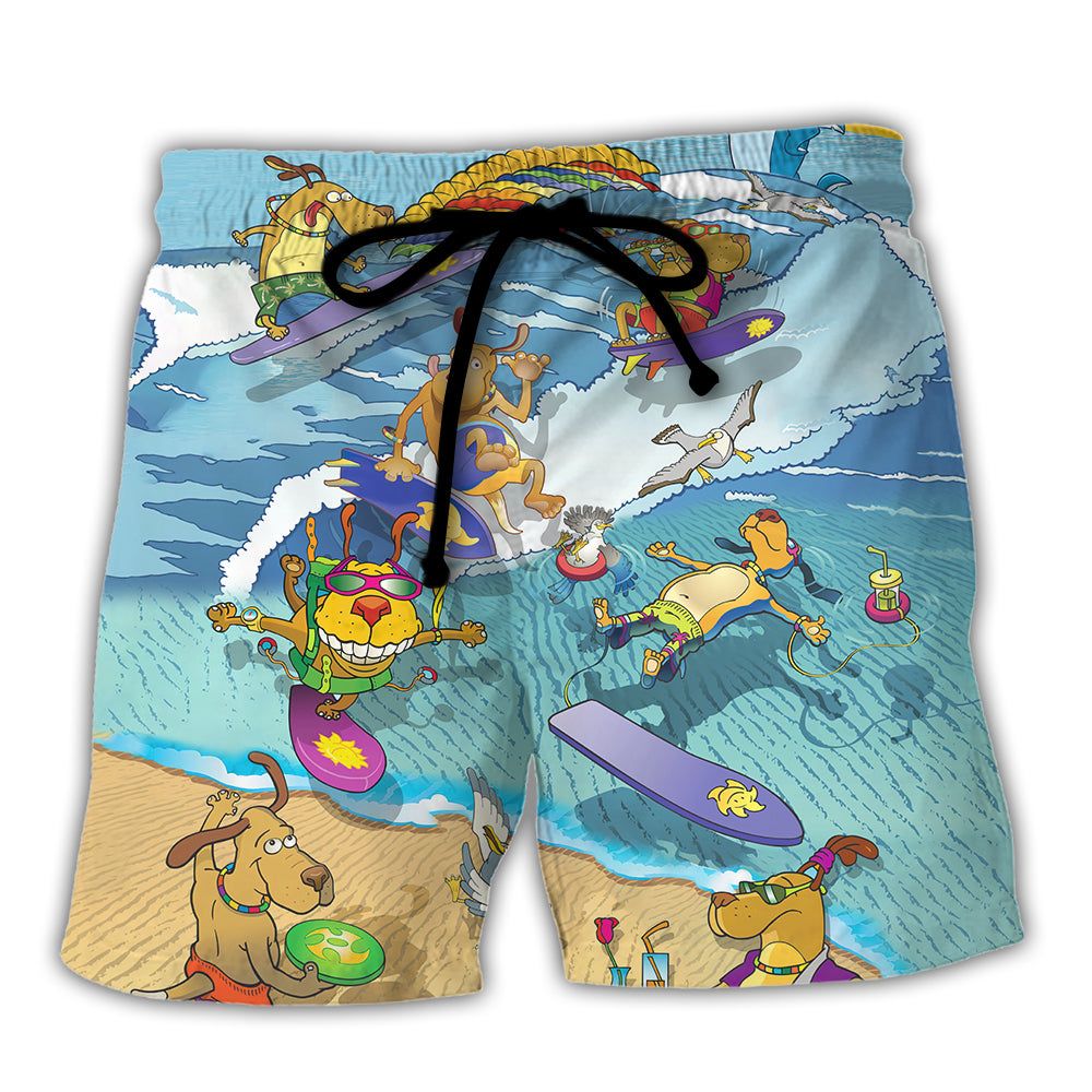 Beach Don’t Take Your Dog Named ‘shark’ To The Beach Trendy Aloha Hawaiian Beach Shorts Beach Don’t Take Your Dog Named ‘shark’ To The Beach Trendy Aloha Hawaiian Beach Shorts