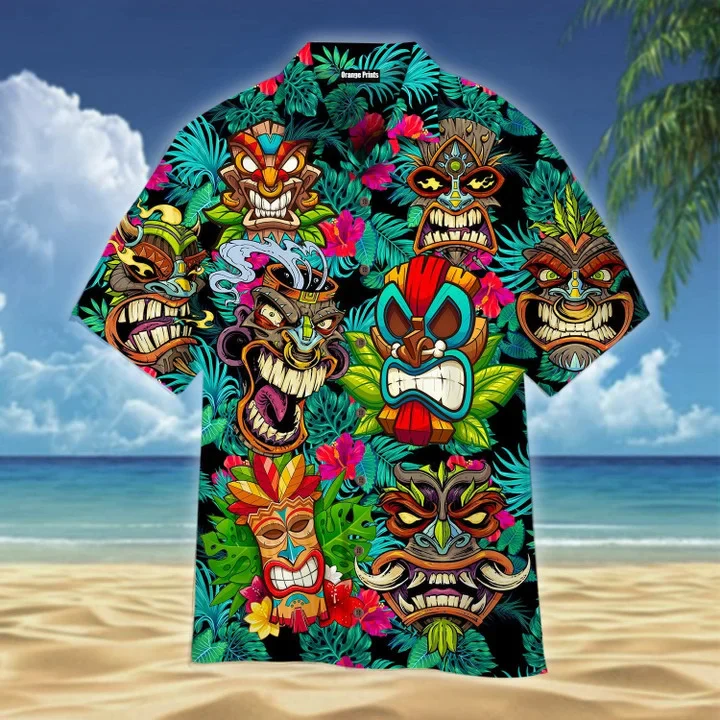 Beach Shirt Aloha Tiki Floral Trendy Hawaiian Shirt, Trendy Hawaiian Shirt Vintage Floral, Trendy Hawaiian Shirt Men Beach Shirt Aloha Tiki Floral Trendy Hawaiian Shirt, Trendy Hawaiian Shirt Vintage Floral, Trendy Hawaiian Shirt Men
