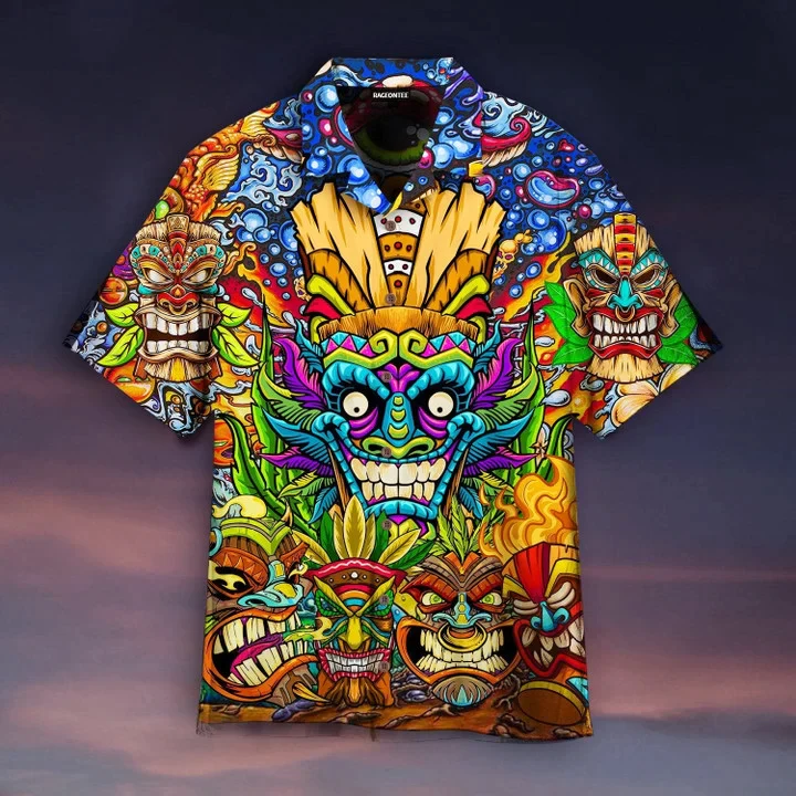 Beach Shirt Aloha Tiki Tiki Awesome Trendy Hawaiian Shirt, Trendy Hawaiian Shirt Vintage Floral, Trendy Hawaiian Shirt Men, Women Beach Shirt Aloha Tiki Tiki Awesome Trendy Hawaiian Shirt, Trendy Hawaiian Shirt Vintage Floral, Trendy Hawaiian Shirt Men, Women