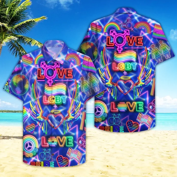 Beach Shirt Love Wins Lgbt Pride Month Hawaiian Shirt For Men And Women