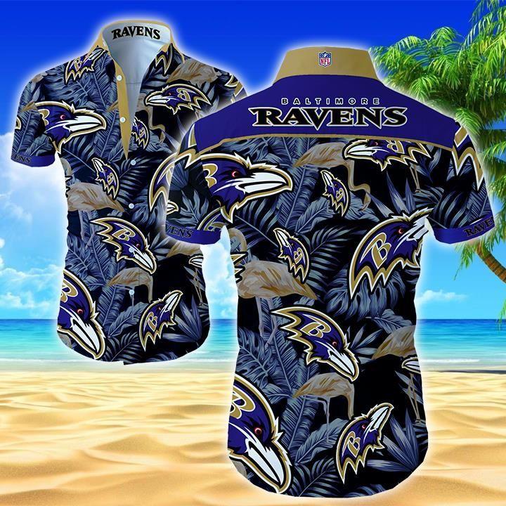 Beach Shirt NFL Baltimore Ravens Classic Premium Hawaiian Shirt