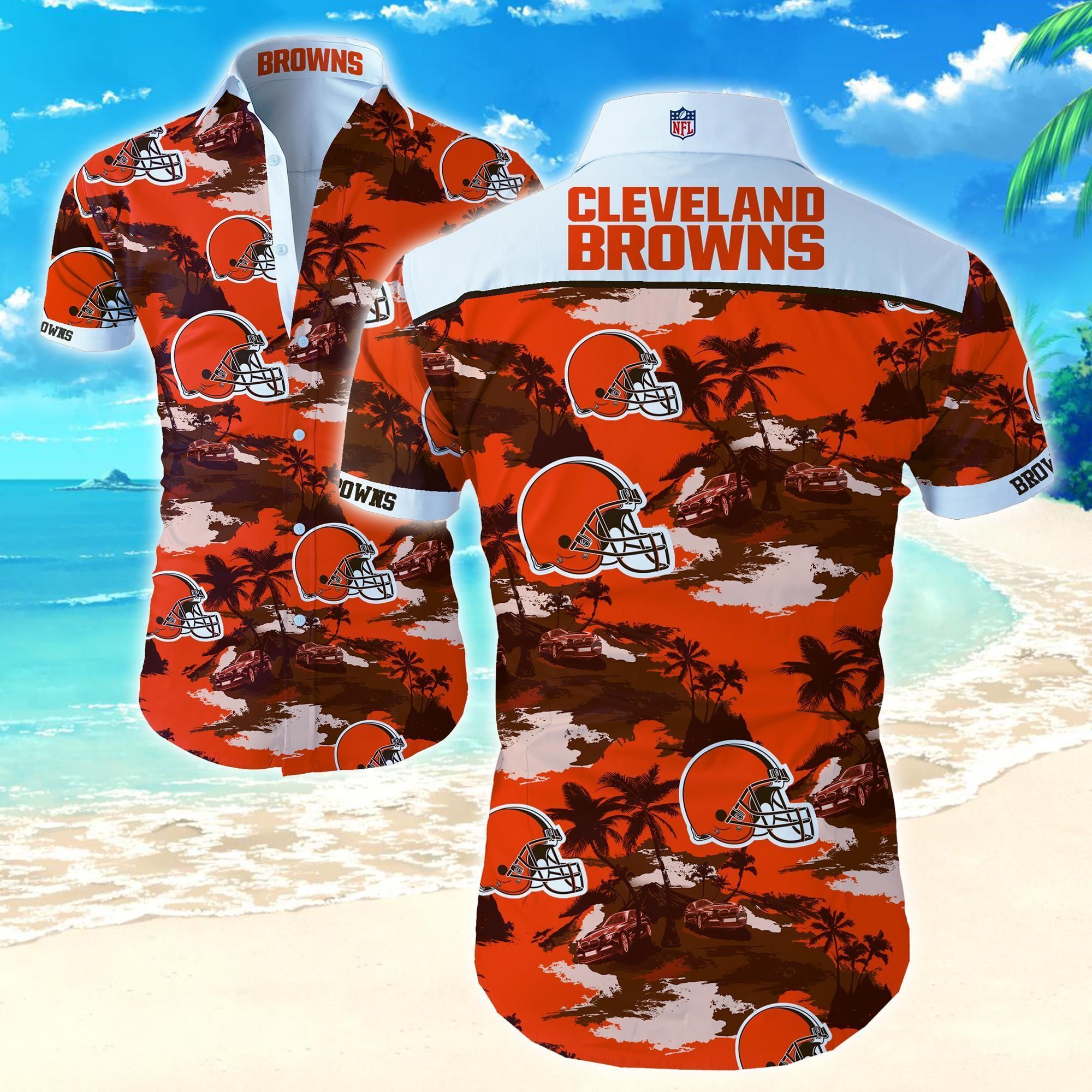 Beach Shirt NFL Cleveland Browns Hawaiian Shirt