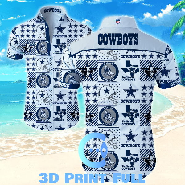 Beach Shirt NFL Dallas Cowboys Hawaiian Shirt Summer Button Up For Fans
