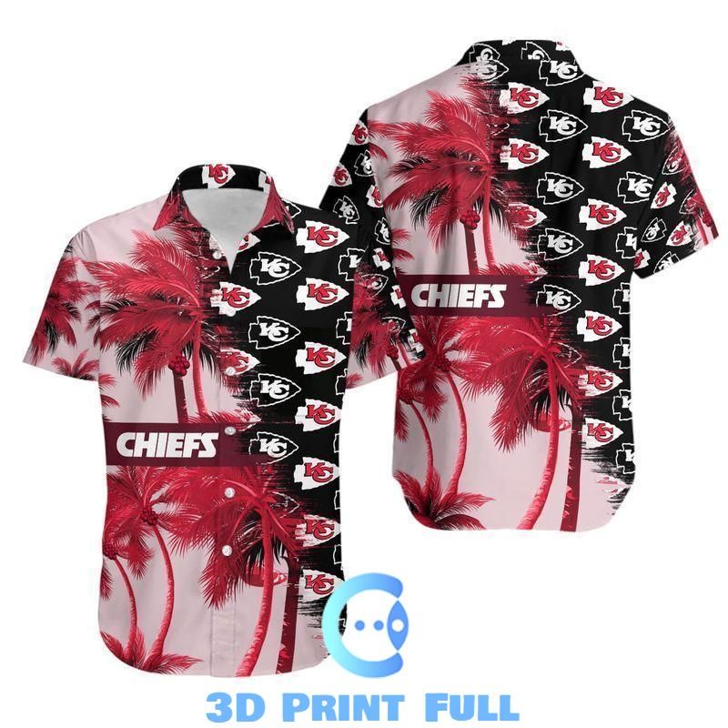 Beach Shirt NFL Kansas City Chiefs Hawaiian Shirt Tnt-00403-Hws