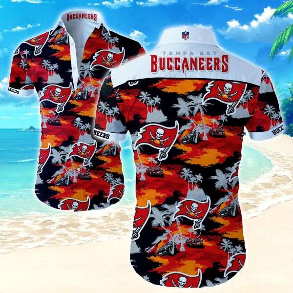 Beach Shirt NFL Tampa Bay Buccaneers Hawaiian Shirt Summer Button Up For Fans