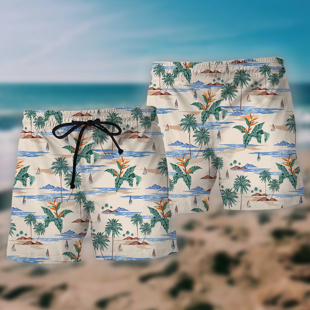 Beach Tropical Beach Summer Aloha Trendy Aloha Hawaiian Beach Shorts