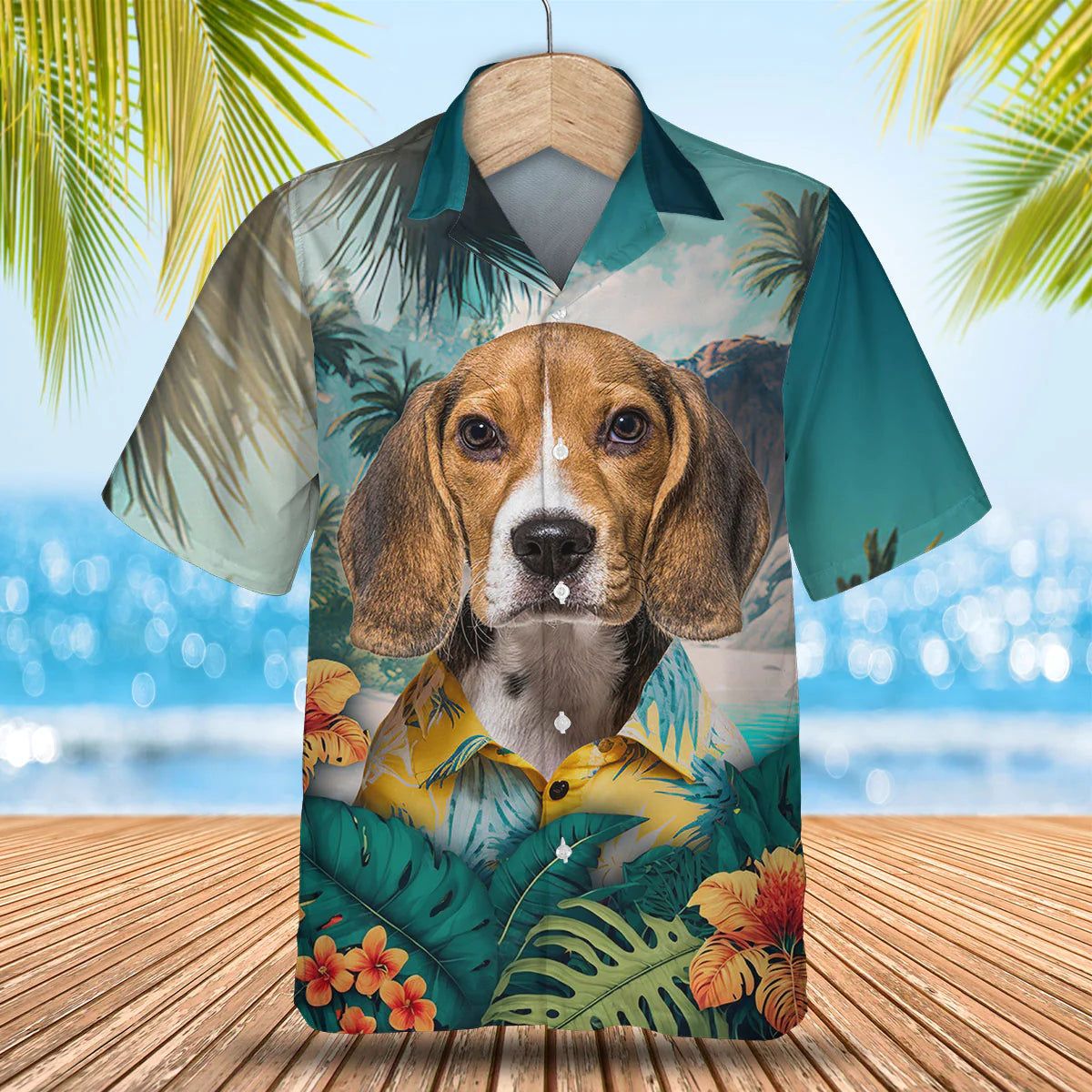 Beagle – 3D Tropical Trendy Hawaiian Shirt