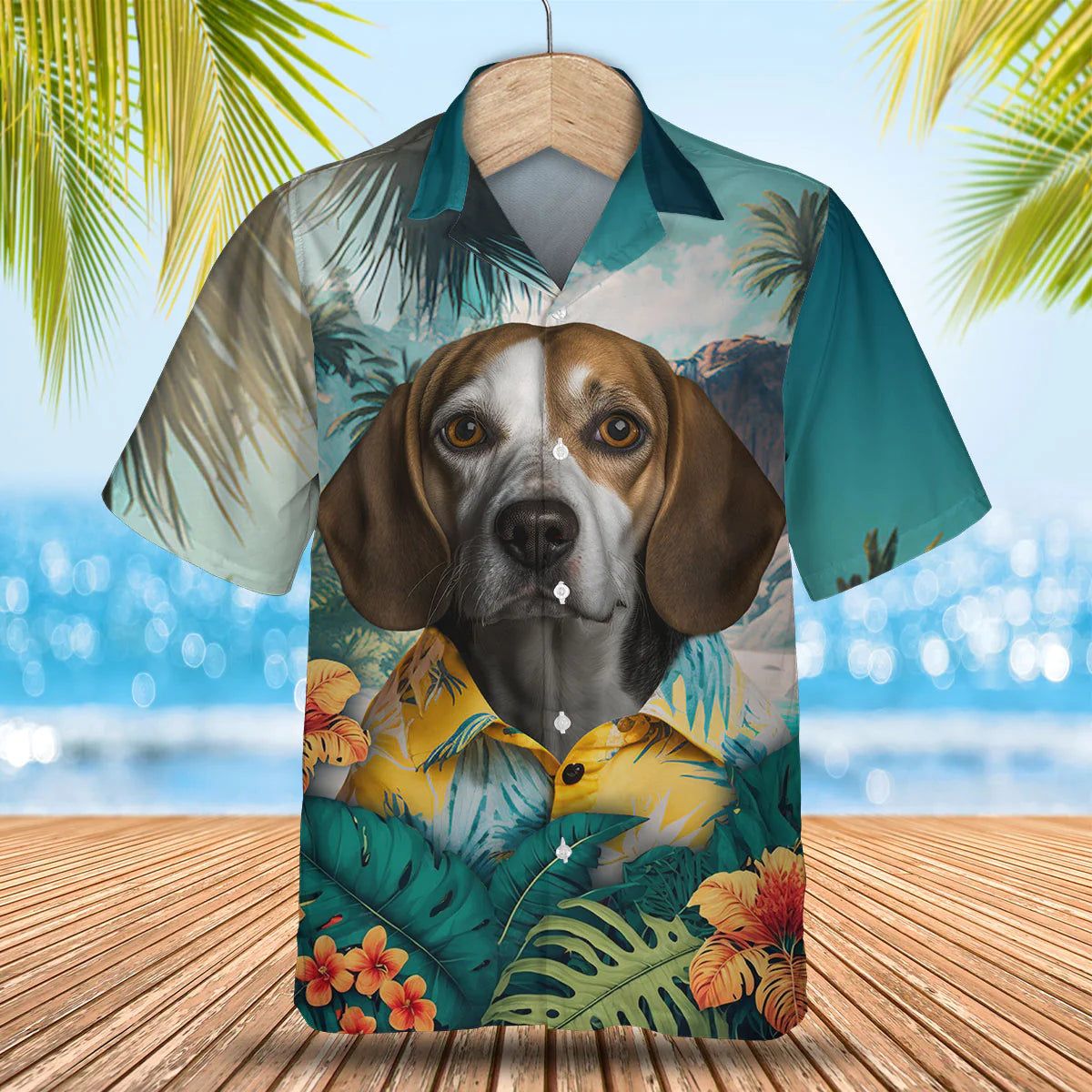 Beagle Ai – 3D Tropical Trendy Hawaiian Shirt