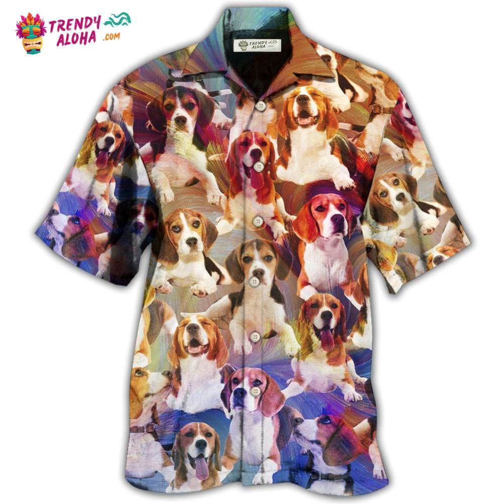 Beagle Dog Cool Vintage Style Hawaiian Shirt – Trendy Aloha