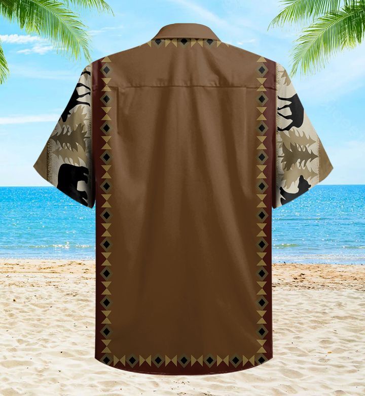 Bear And Moose Trendy Hawaiian Shirt 3D Summer Gifts