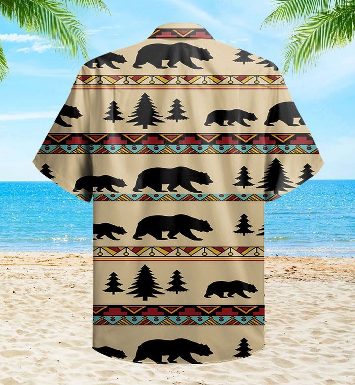 Bear Beige Trendy Hawaiian Shirt 3D Summer Gifts