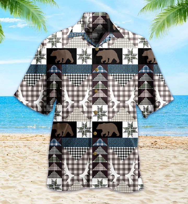 Bear Creek Lodge Grey Hawaiian Shirt 3D Summer Gifts