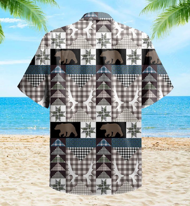 Bear Creek Lodge Grey Trendy Hawaiian Shirt 3D Summer Gifts