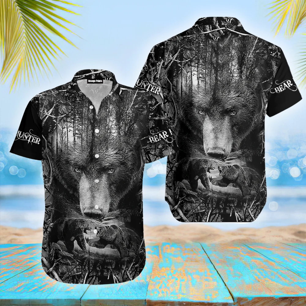 Bear Hunter Trendy Hawaiian Shirt