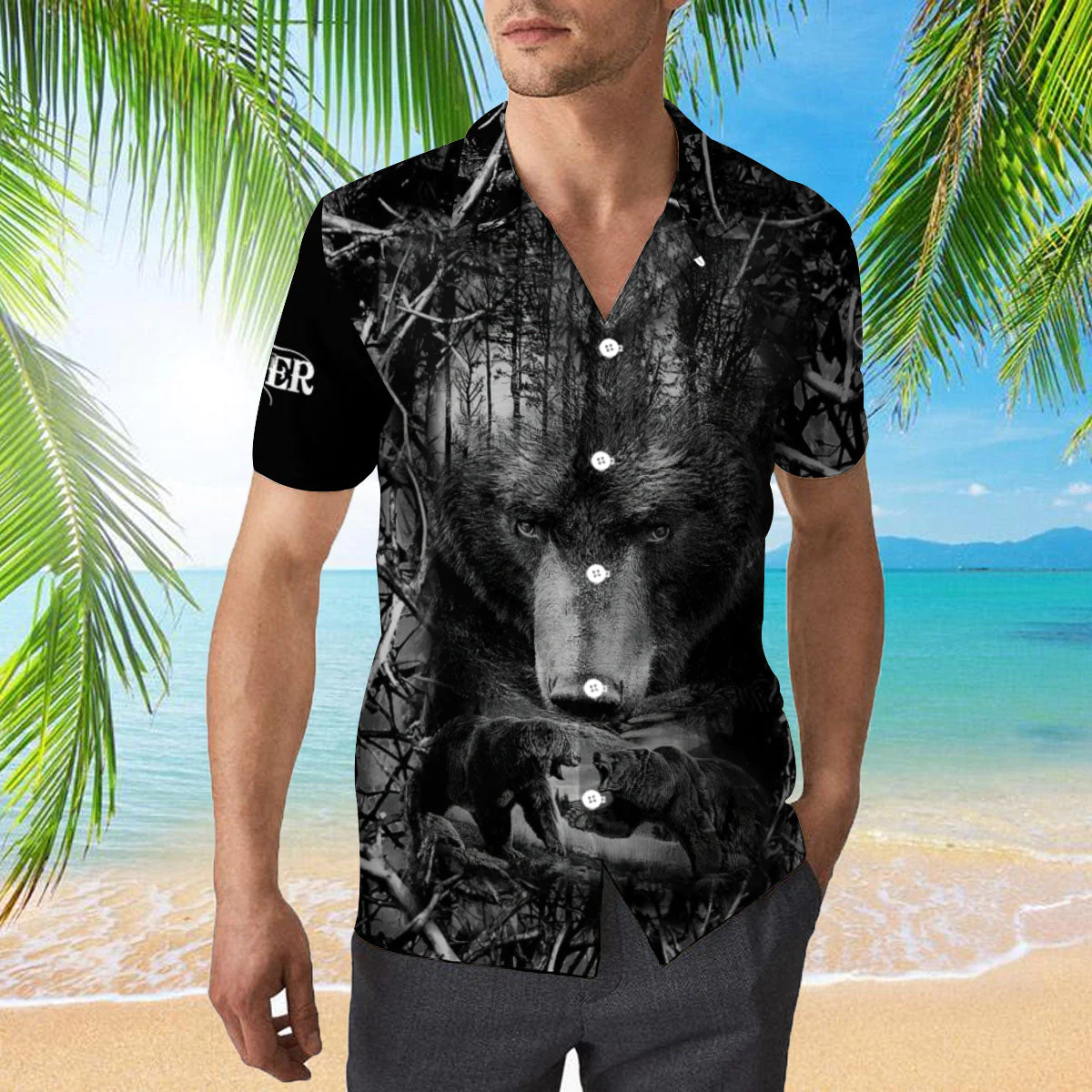 Bear Hunter Trendy Hawaiian Shirt
