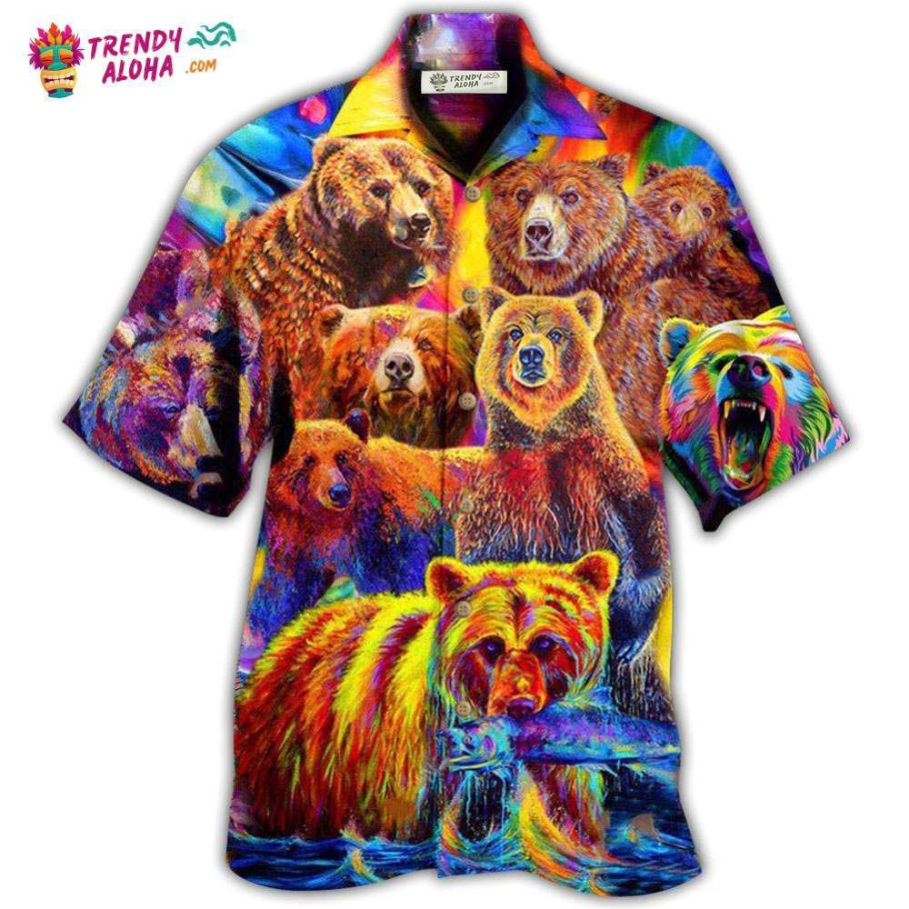 Bear Life Is Better With A Bear Color Life Hawaiian Shirt – Trendy Aloha