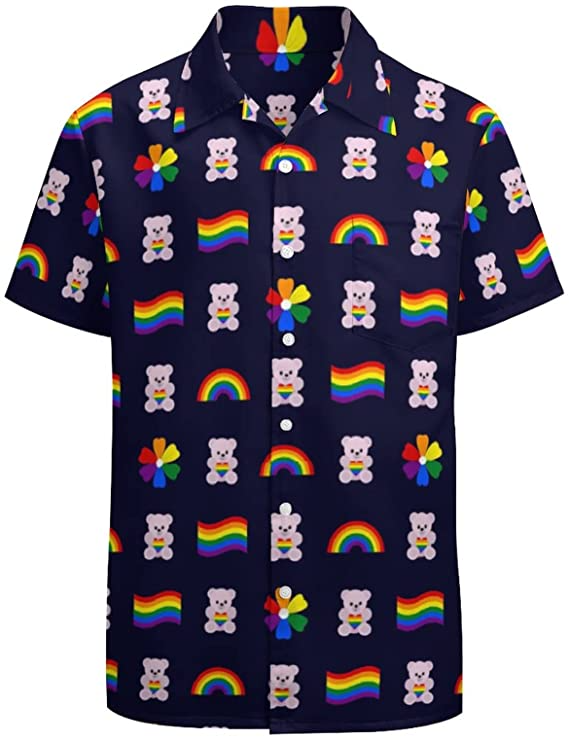 Bear Pride Hawaiian Shirt, Rainbow Pride Hawaii Tshirt Bear Pride Hawaiian Shirt, Rainbow Pride Hawaii Tshirt