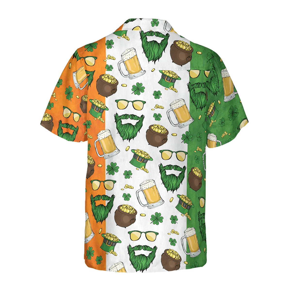 Beard Saint Patrick’s Day Seamless Pattern Trendy Hawaiian Shirt