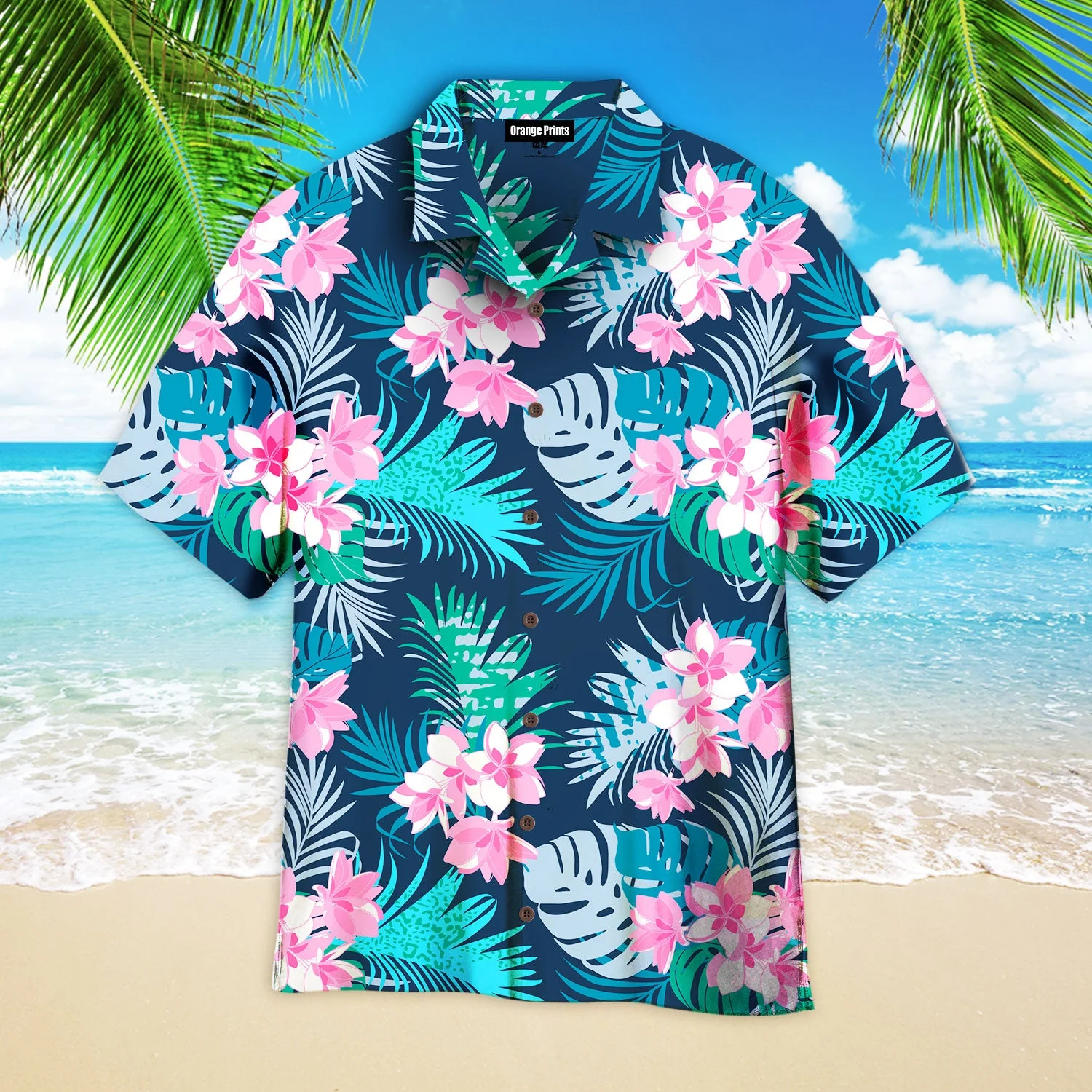 Beautiful Flower Tropical Pattern Hawaiian Shirt