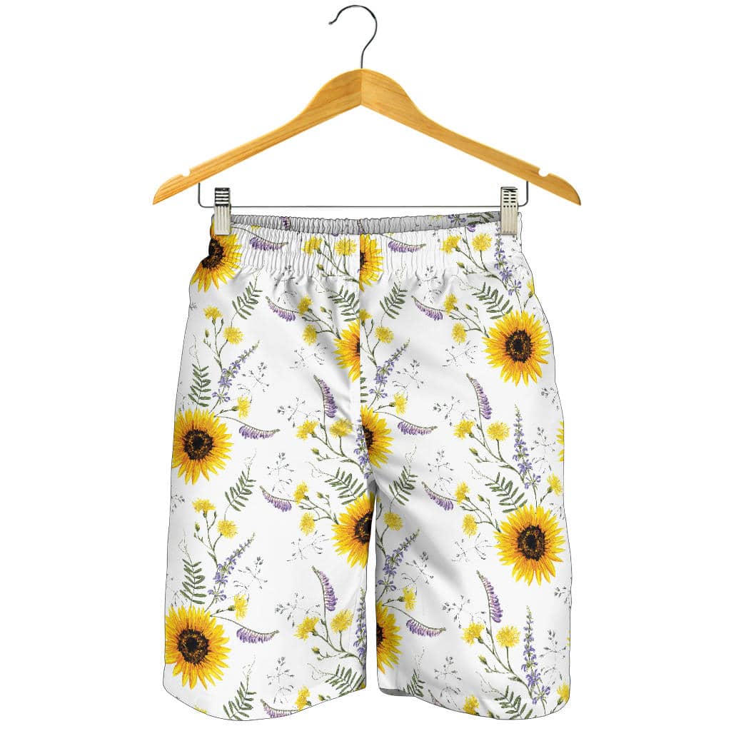 Beautiful Sunflowers Pattern For Men Women Kid Shorts