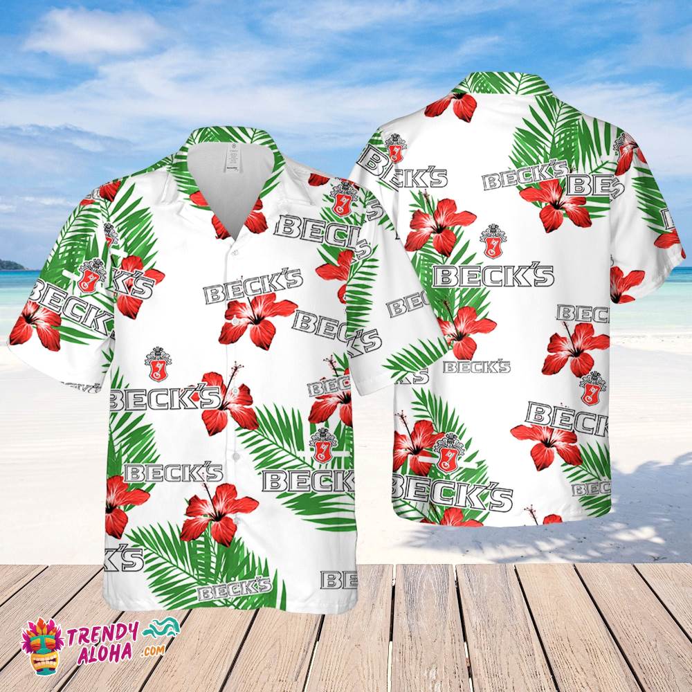 Beck’s Beer Hawaiian Hibiscus Flower Pattern,Tropical Beach Shirt, Hawaiian Flower Shirt, Hawaiian Beer Shirt Beck’s Beer Hawaiian Hibiscus Flower Pattern,Tropical Beach Shirt, Hawaiian Flower Shirt, Hawaiian Beer Shirt