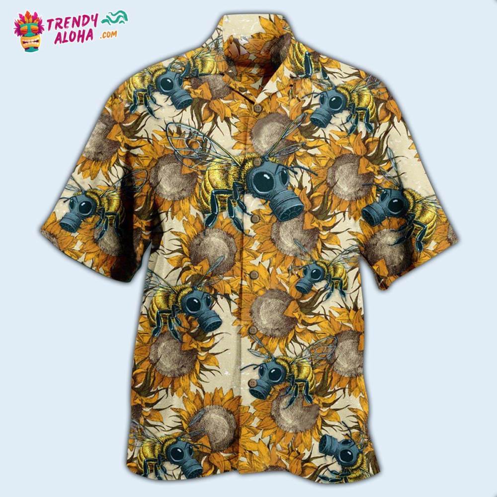 Bee Bees Fly Everywhere And Sunflowers Hawaiian Shirt – Trendy Aloha