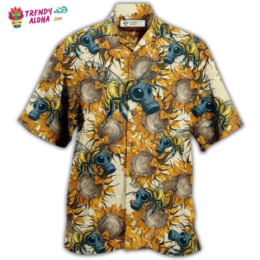 Bee Bees Fly Everywhere And Sunflowers Hawaiian Shirt – Trendy Aloha Bee Bees Fly Everywhere And Sunflowers Hawaiian Shirt – Trendy Aloha