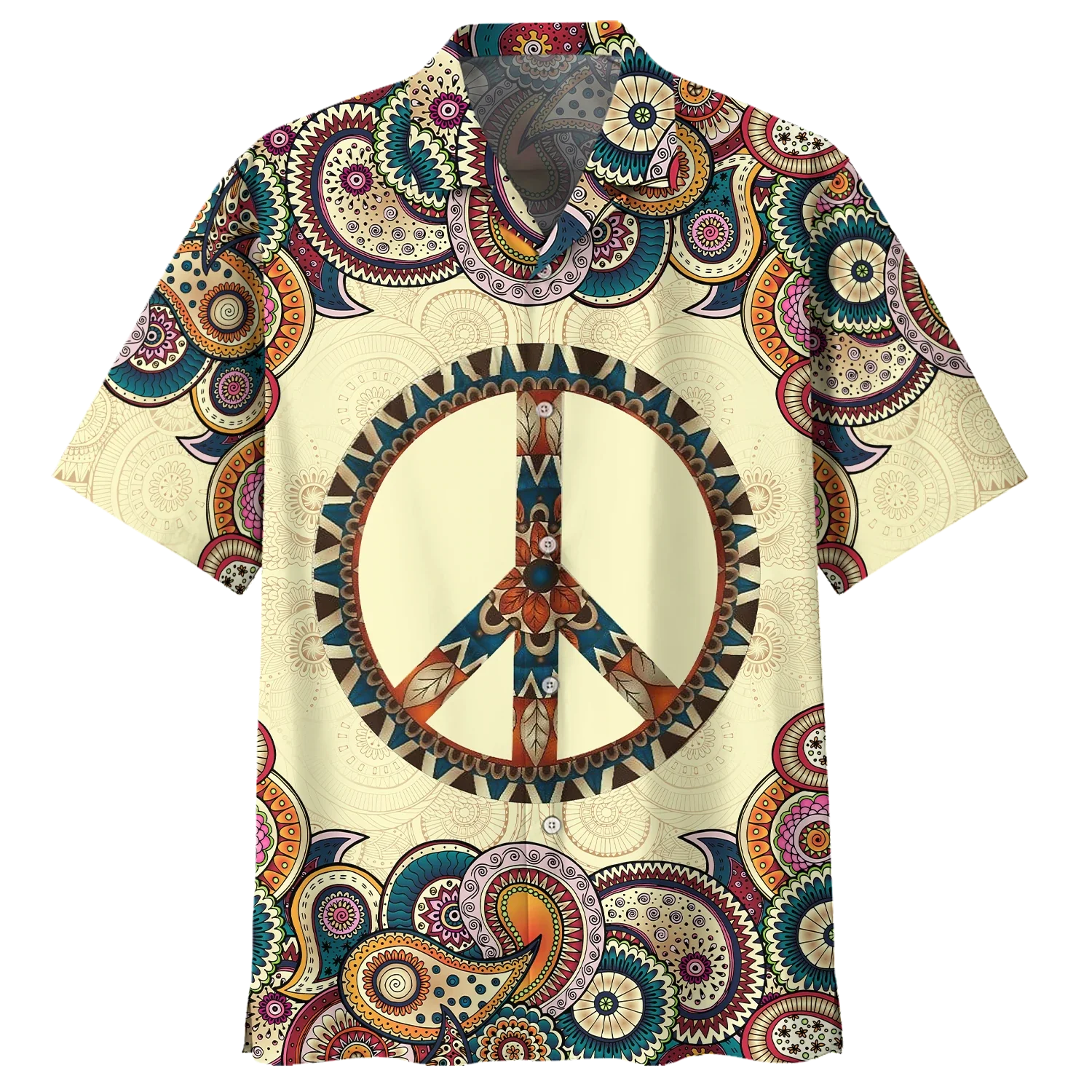Bee Hippie Psychedelic Hippie Custome Trippy Shirt- Hippie Trendy Hawaiian Shirt