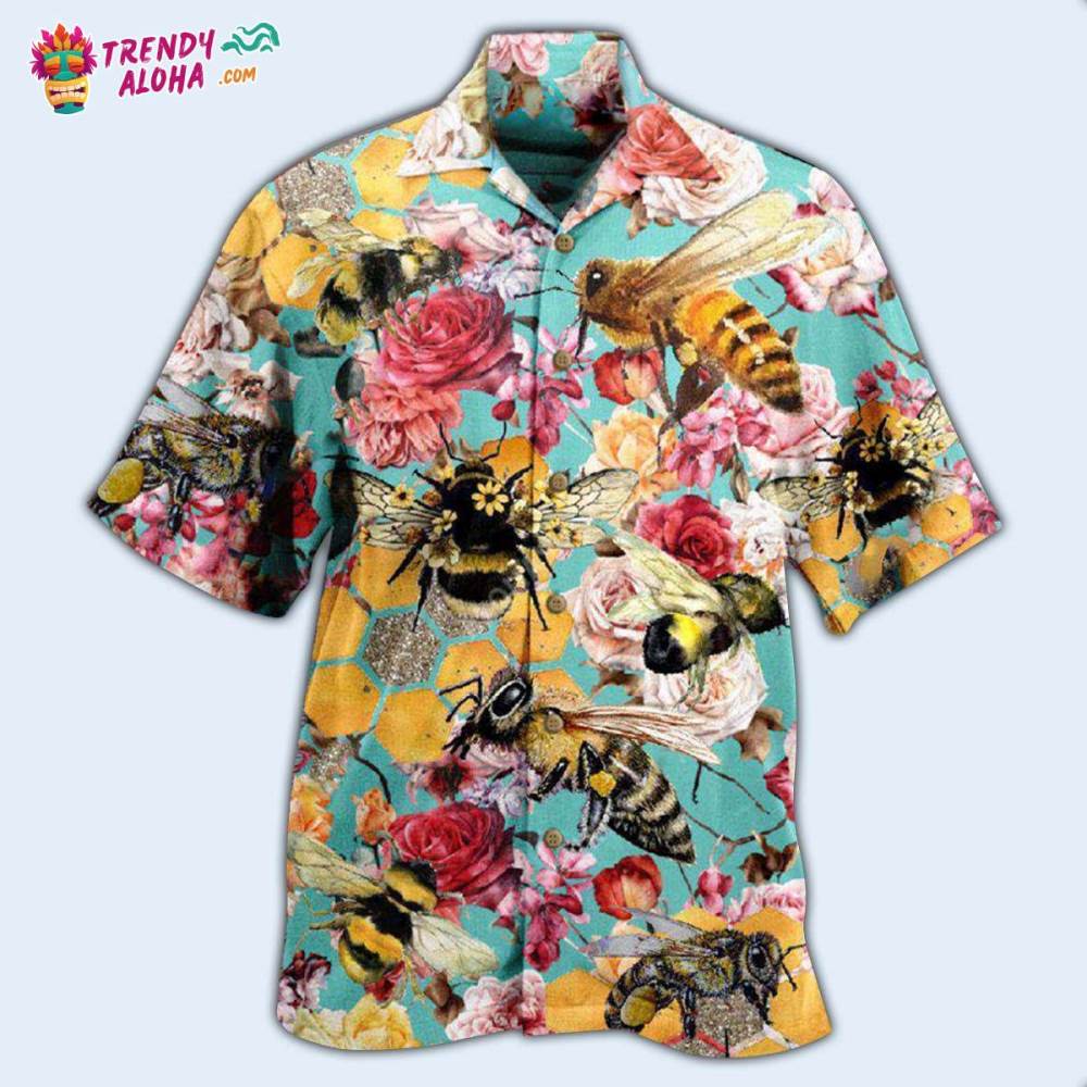 Bee Let Make Gorgeous Roses So Beautiful Hawaiian Shirt – Trendy Aloha