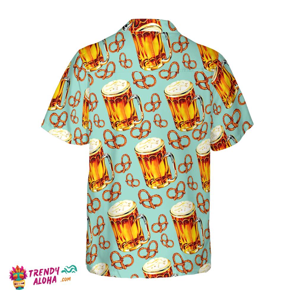 Beer & Pretzel Shirt For Men Hawaiian Shirt