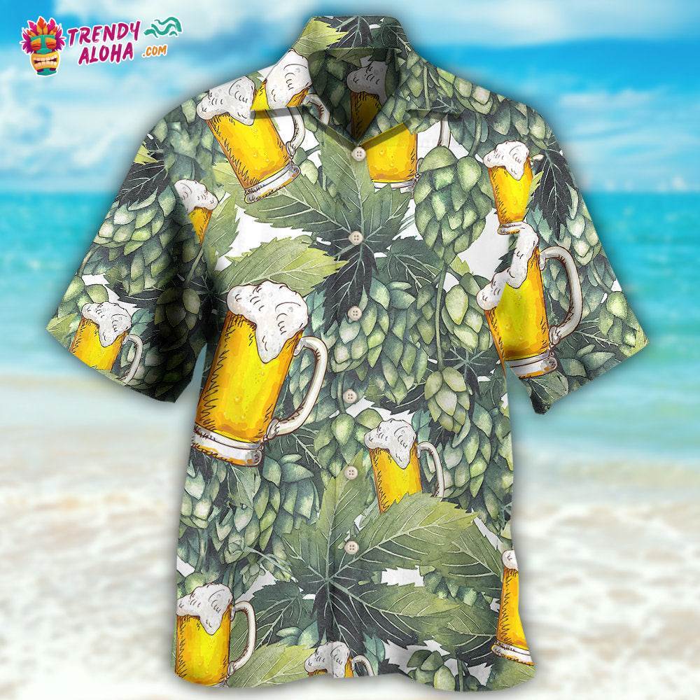 Beer Craft Beer And Hops Hawaiian Shirt – Trendy Aloha
