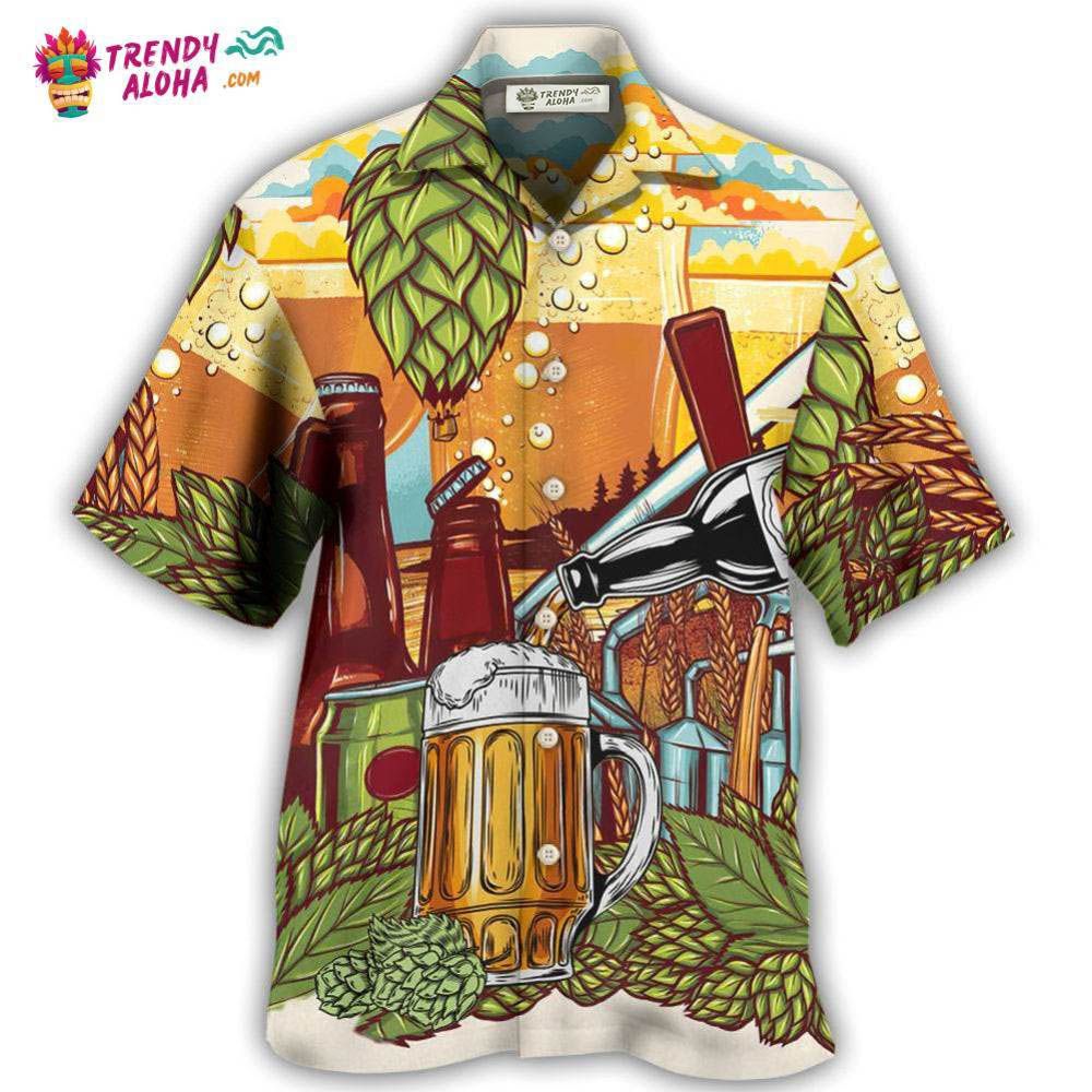 Beer Drinking It’S Beer Time Hawaiian Shirt – Trendy Aloha Beer Drinking It’S Beer Time Hawaiian Shirt – Trendy Aloha