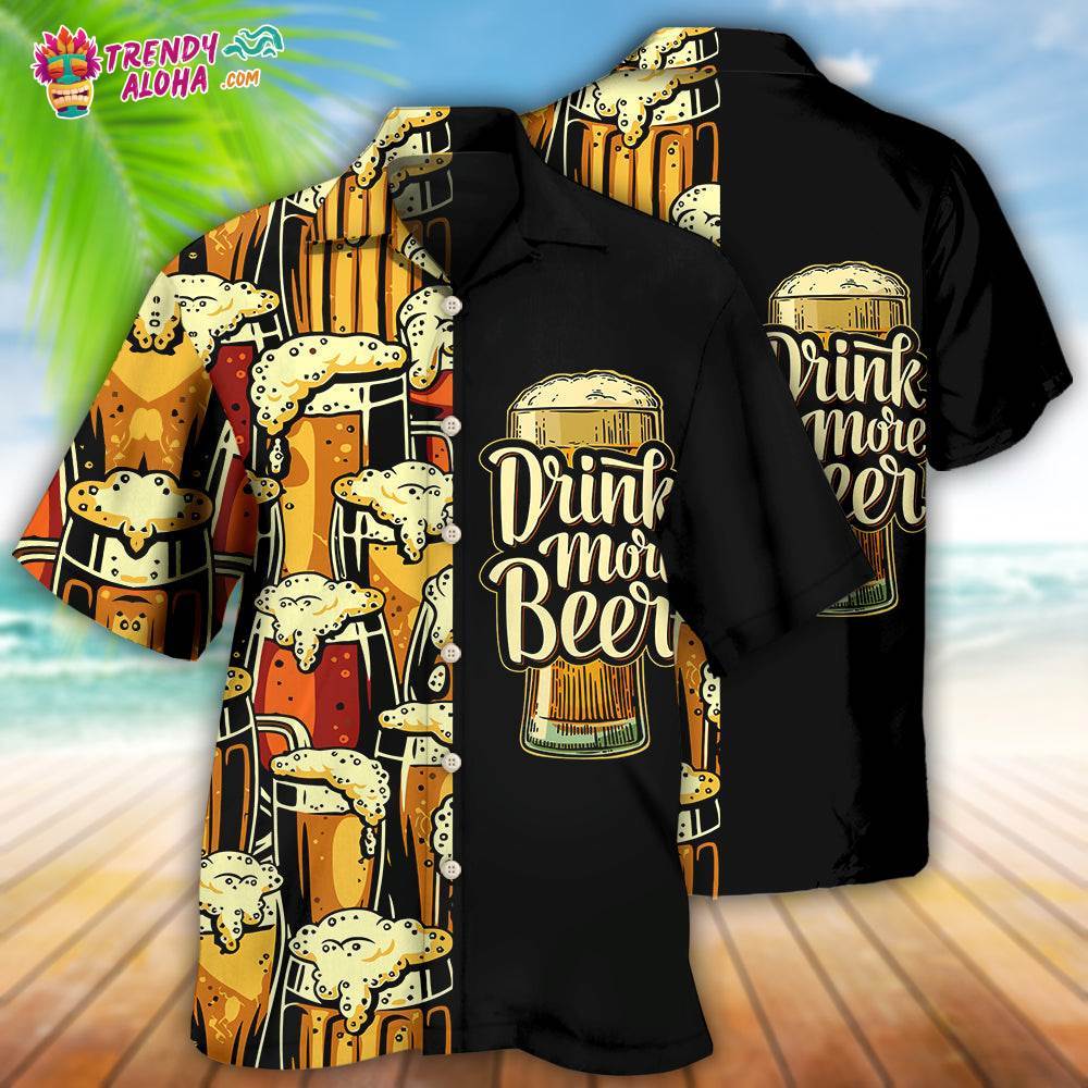 Beer Favorite Drink More Beer Hawaiian Shirt – Trendy Aloha