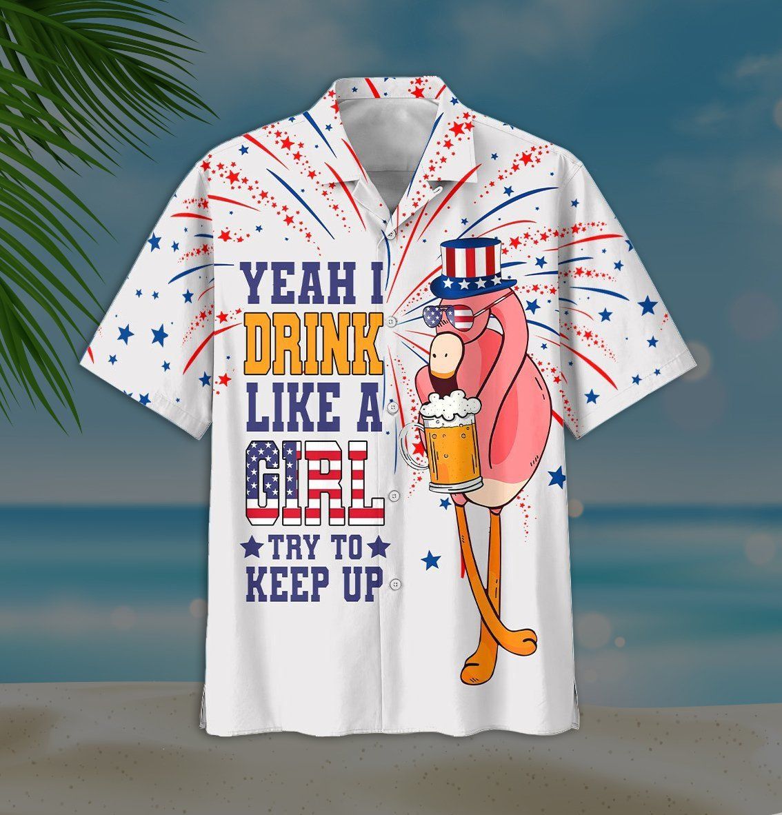 Beer Hawaiian Shirt Flamingo Beer Yeah I Drink Like A Girl Try To Keep Up White Hawaii Aloha Shirt Beer Hawaiian Shirt Flamingo Beer Yeah I Drink Like A Girl Try To Keep Up White Hawaii Aloha Shirt