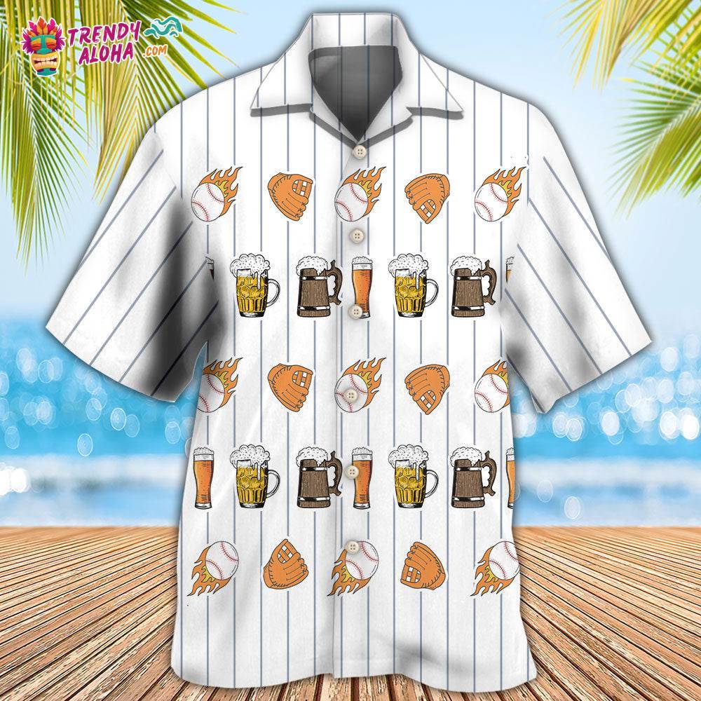 Beer I Like Beer And Baseball And Maybe 3 People Hawaiian Shirt – Trendy Aloha