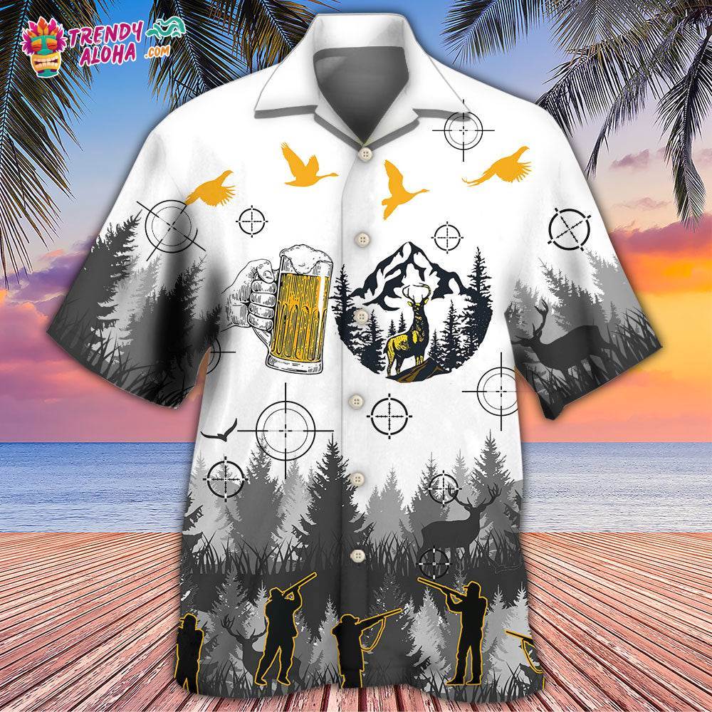 Beer I Like Beer And Hunting And Maybe 3 People Hawaiian Shirt – Trendy Aloha
