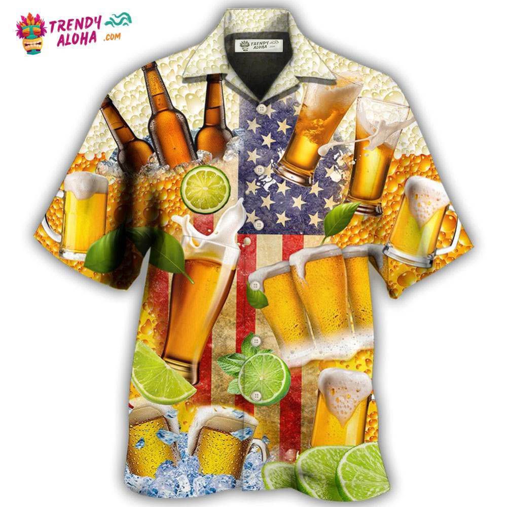 Beer Independence Day America Hawaiian Shirt – Trendy Aloha Beer Independence Day America Hawaiian Shirt – Trendy Aloha