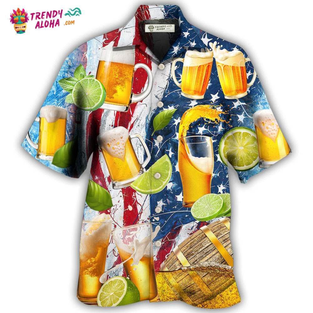Beer Independence Day Hawaiian Shirt – Trendy Aloha Beer Independence Day Hawaiian Shirt – Trendy Aloha