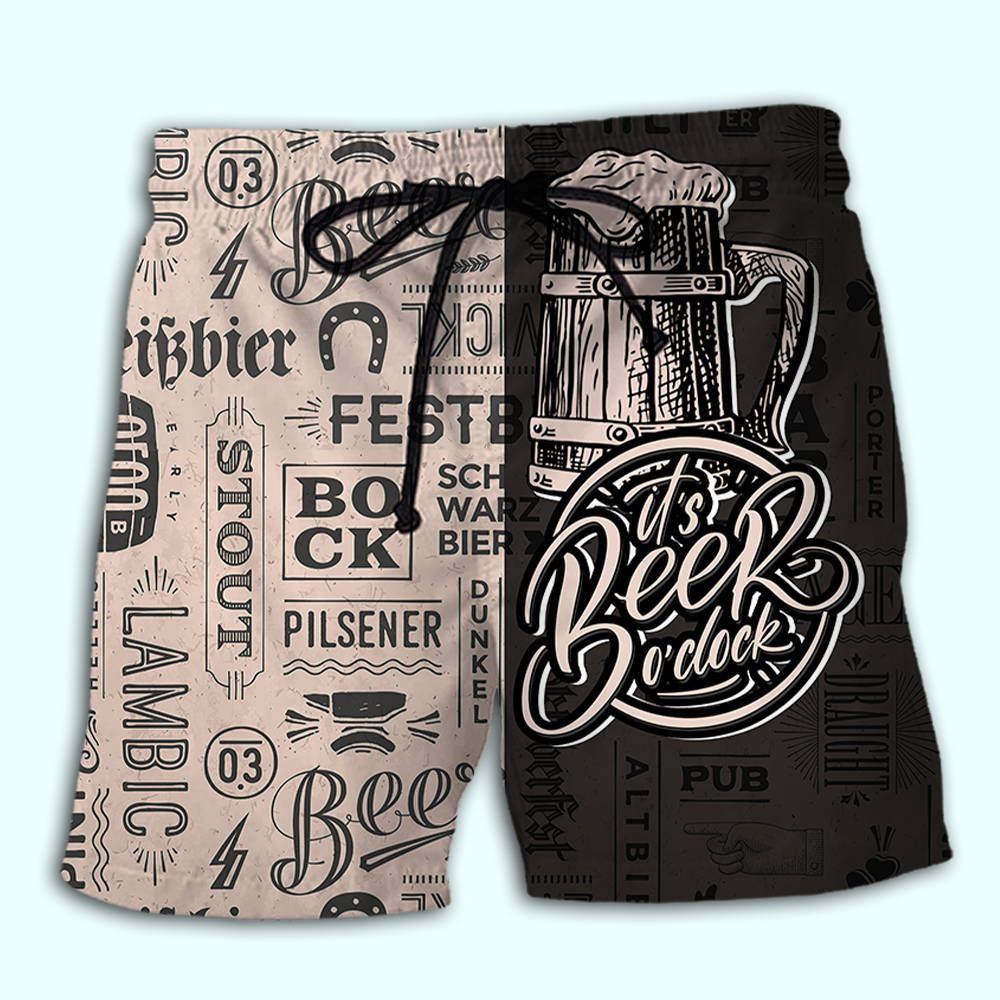Beer It’s Beer Lover Trendy Aloha Hawaiian Beach Shorts