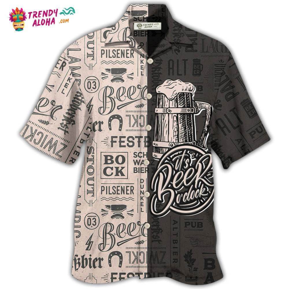 Beer It’S Beer O’Clock Classic Style Hawaiian Shirt – Trendy Aloha Beer It’S Beer O’Clock Classic Style Hawaiian Shirt – Trendy Aloha