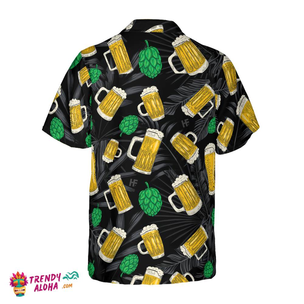 Beer Mugs And Hop Hawaiian Shirt